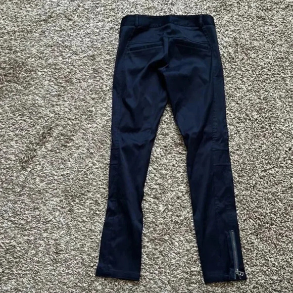 Veronica Beard Ash Dark Navy Skinny Pants | Veronica Beard Zipper Pants - Picture 12 of 16